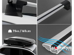 Alfa Romeo Tonale Roof Rack Cross Bars - for models w/ fix points - Silver
